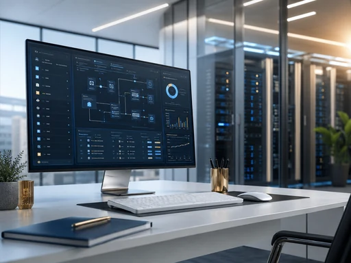 KI-generierte Darstellung: Premium-Visual für technische Installationsdaten