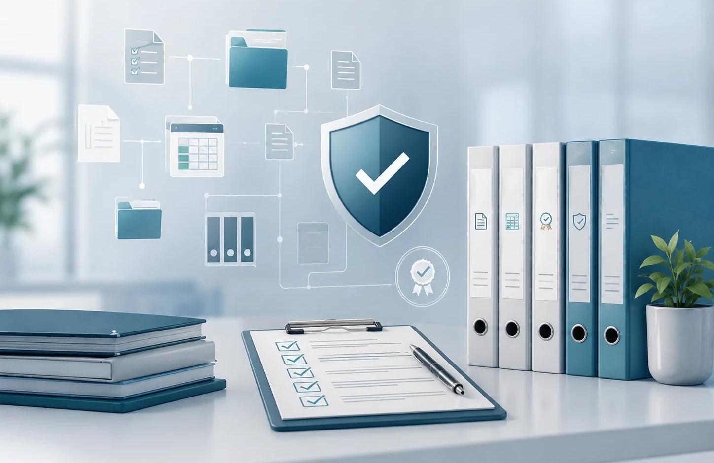 KI-generierte Darstellung: Lizenzmanagement Kompakt – Dokumentation, Risiko und ELP-Light