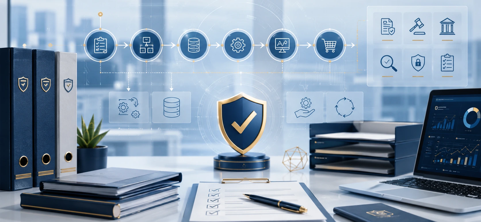 KI-generierte Darstellung: Software- und Lizenzmanagement in der Praxis – Governance, Dokumentation und Audit-Reife